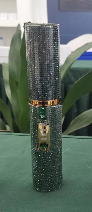 2-In-1 Electric USB Hair Straightening Brush with ceramic coating for healthy styling