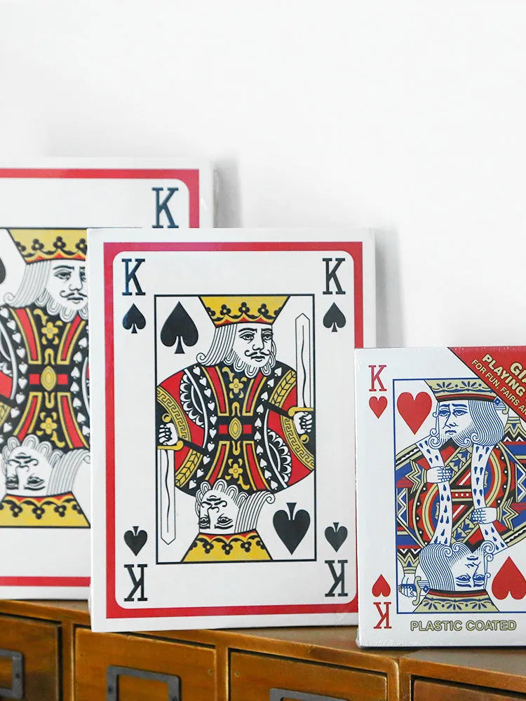 Oversized large playing cards for fighting landlord table game in paper construction