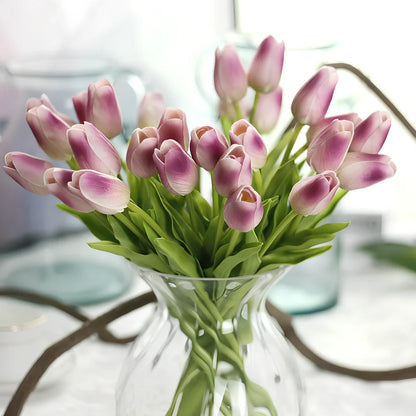 Artificial flower arrangement with 2.7cm diameter head and 11cm leaves in champagne colour