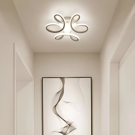 Modern silicone LED corridor light in butterfly and geometric shapes for entrance halls