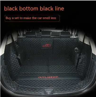 Mitsubishi Outlander custom boot liner with 3D edges and non-slip TPE XPE surface