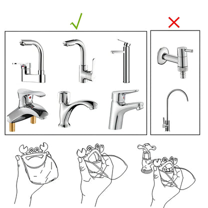 Multicolor crab-shaped polyethylene faucet extender, 8x11x6cm, for kids' bathroom hand washing on UK taps