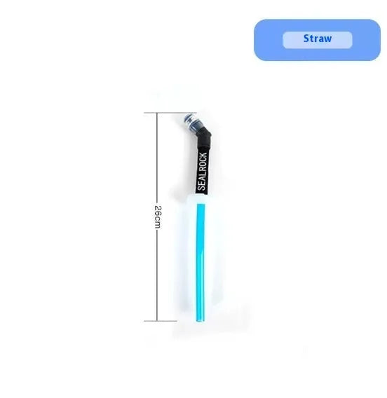 Plastic portable straw for mountain climbing and biking hydration with suction tube