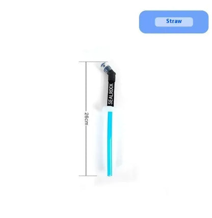 Plastic portable straw for mountain climbing and biking hydration with suction tube