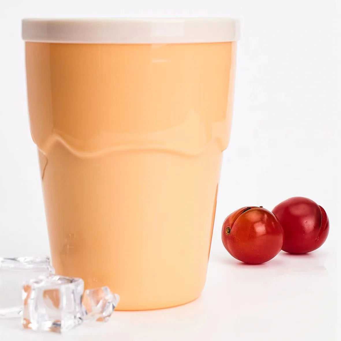 Stainless steel slushy cup for quick homemade ice cream and slushies