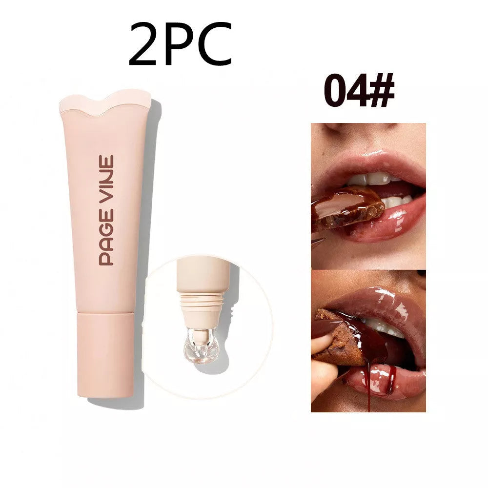 4-Color Brightening Lip Balm with moisturizing and exfoliating benefits in compact design