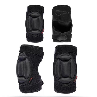 Roller skating and skiing hip, knee, and elbow protection set with adjustable straps