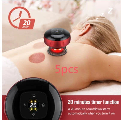 Professional-Grade Cupping & Scraping Massage System for Body Sculpting and Pain Relief