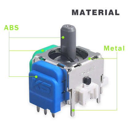 Single hall effect magnetic analogue stick replacement part for PS5, PS4, Switch and Xbox controllers.