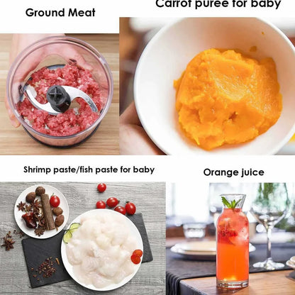 Black multi-function kitchen machine with 700W motor for food processing tasks