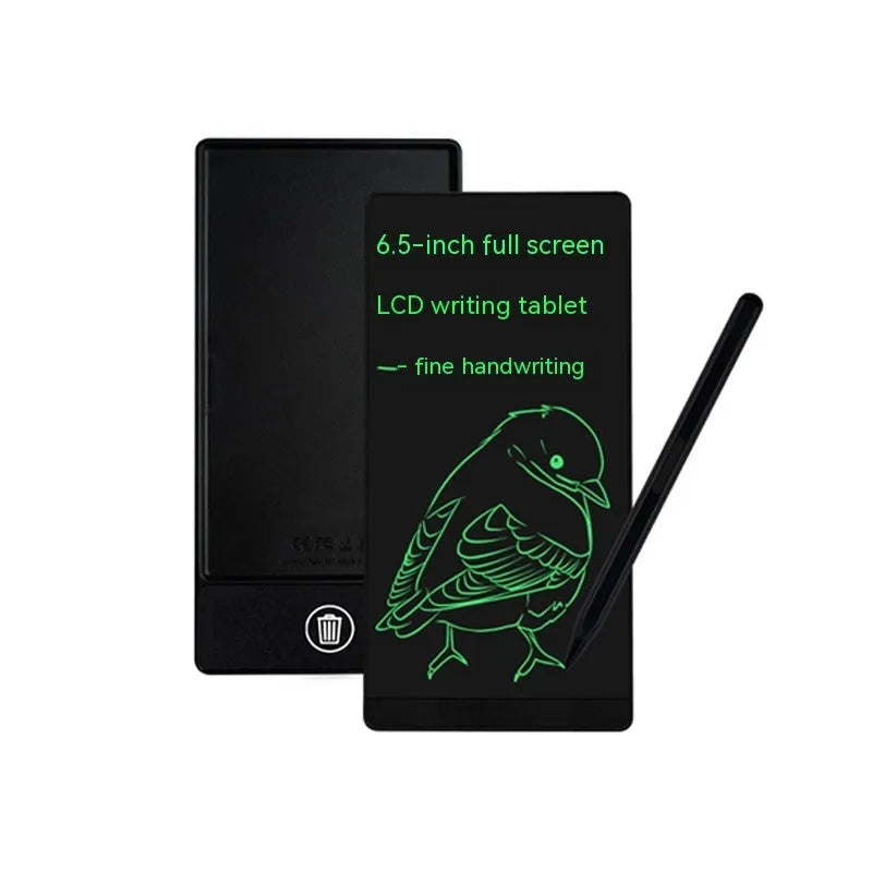 Student Writing Arithmetic LCD Handwriting Board, 6.5 Inch Screen Educational Tablet with Pressure-Sensitive Stylus, Blue and Black Colour Options, Portable Erasable Digital Notepad for Maths Practice