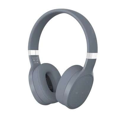 Folding wireless Bluetooth sports headset in black with 40mm speakers and adjustable headband