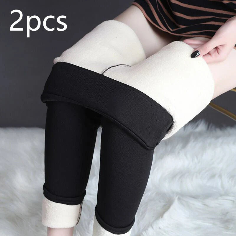 Premium cashmere-blend leggings in a variety of colors for stylish winter warmth