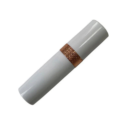 Lipstick-shaped rechargeable hair trimmer with floating 3D head for painless grooming of sensitive areas