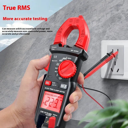 NF-6301 digital automatic clamp multimeter for 600 V AC and DC voltage testing