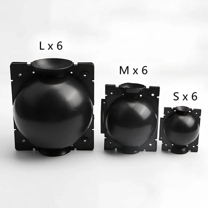 Black PP plastic plant rooting machine box for tree grafting, S size 10cm x 10cm with sealed lid for humidity control