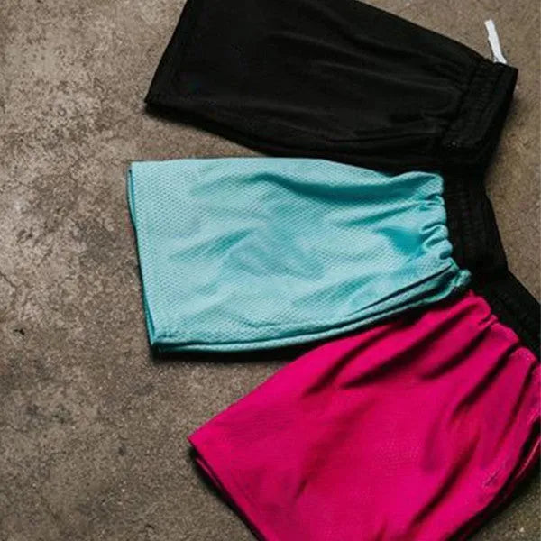 Men's Mesh Quick-Drying Shorts with 5 Colour Options: Lightweight Sports Shorts Featuring Breathable Mesh Panels for Enhanced Airflow During Summer Running and Fitness Training