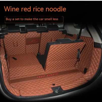 Mitsubishi Outlander custom boot liner with 3D edges and non-slip TPE XPE surface