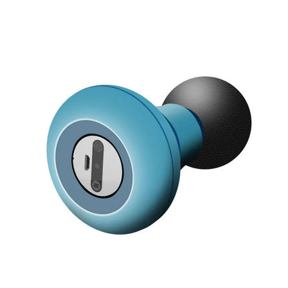 Portable handheld muscle massager with vibrating feature for relieving muscle tension and aches