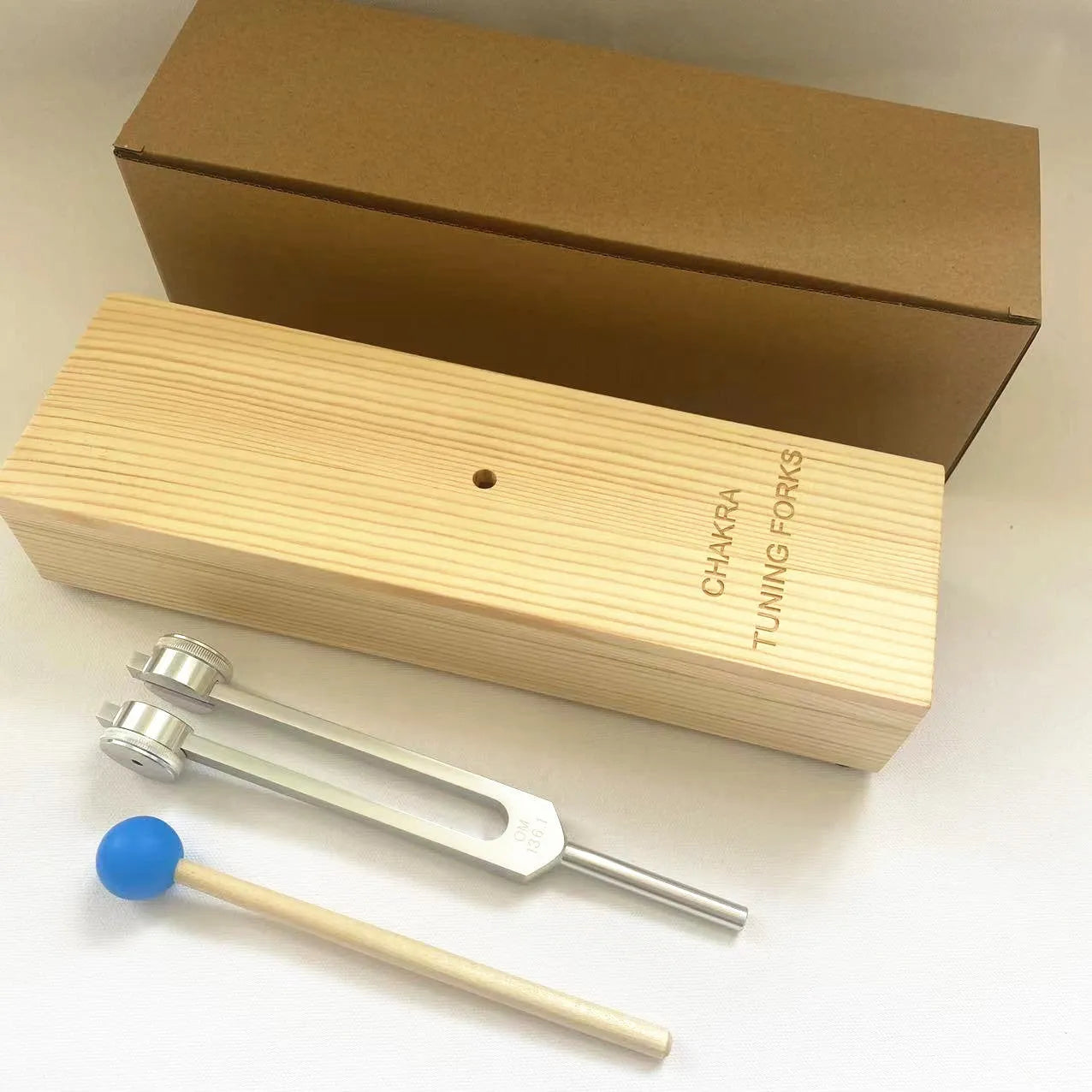 Aluminium alloy 432 Hz tuning fork with speaker set for sound healing