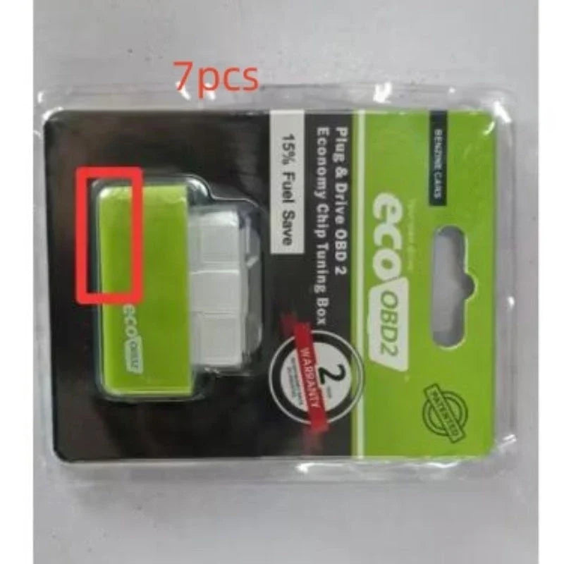 A fuel-efficient gasoline car enhancement device, the EcoOBD2 Chip Tuning Box, which can be plugged into the OBD2 port to improve fuel economy.
