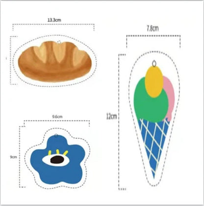 Bamboo fiber dish towel with cartoon patterns for kitchen cleaning