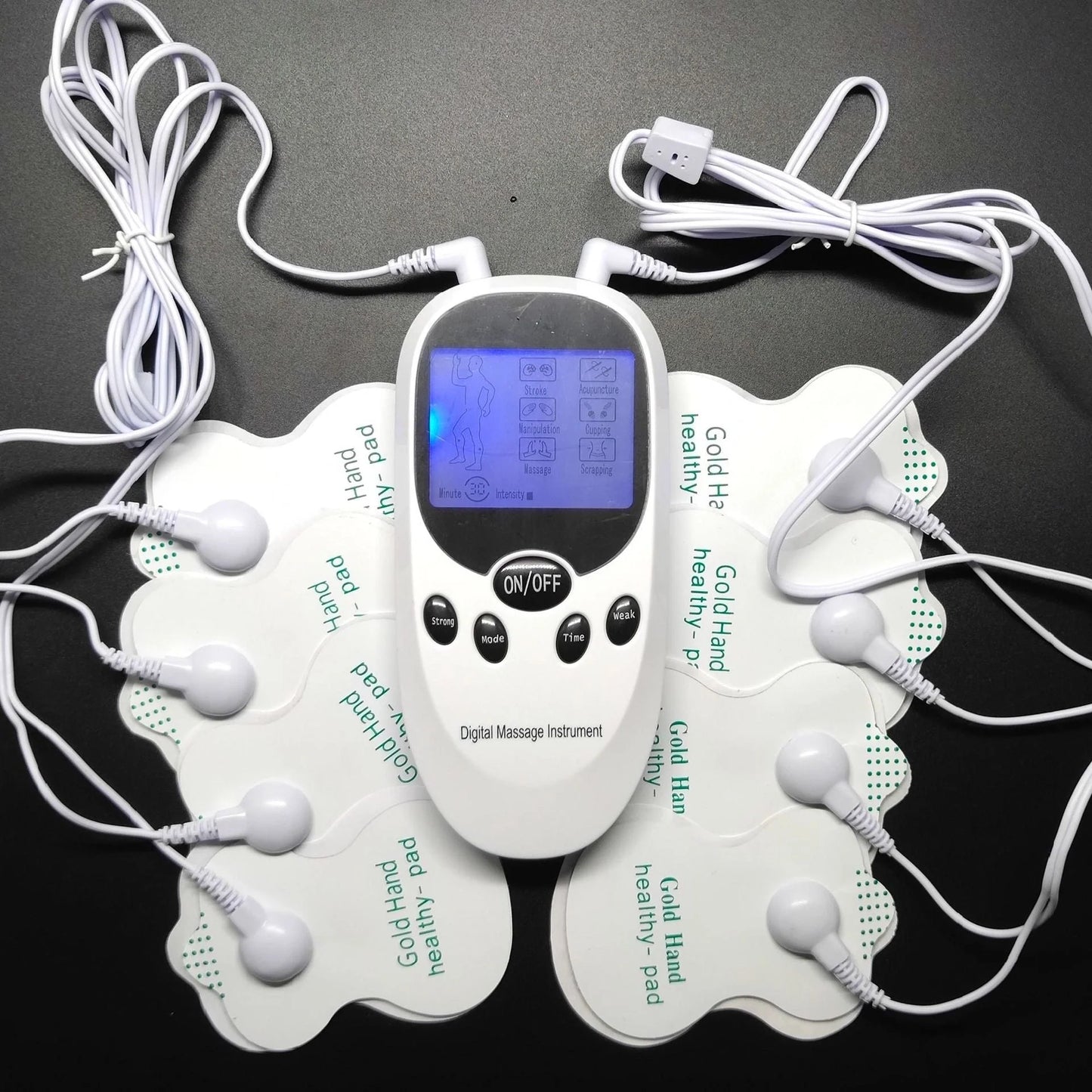 Dual Channel TENS Massager with six stimulation modes for back, neck, and leg pain relief
