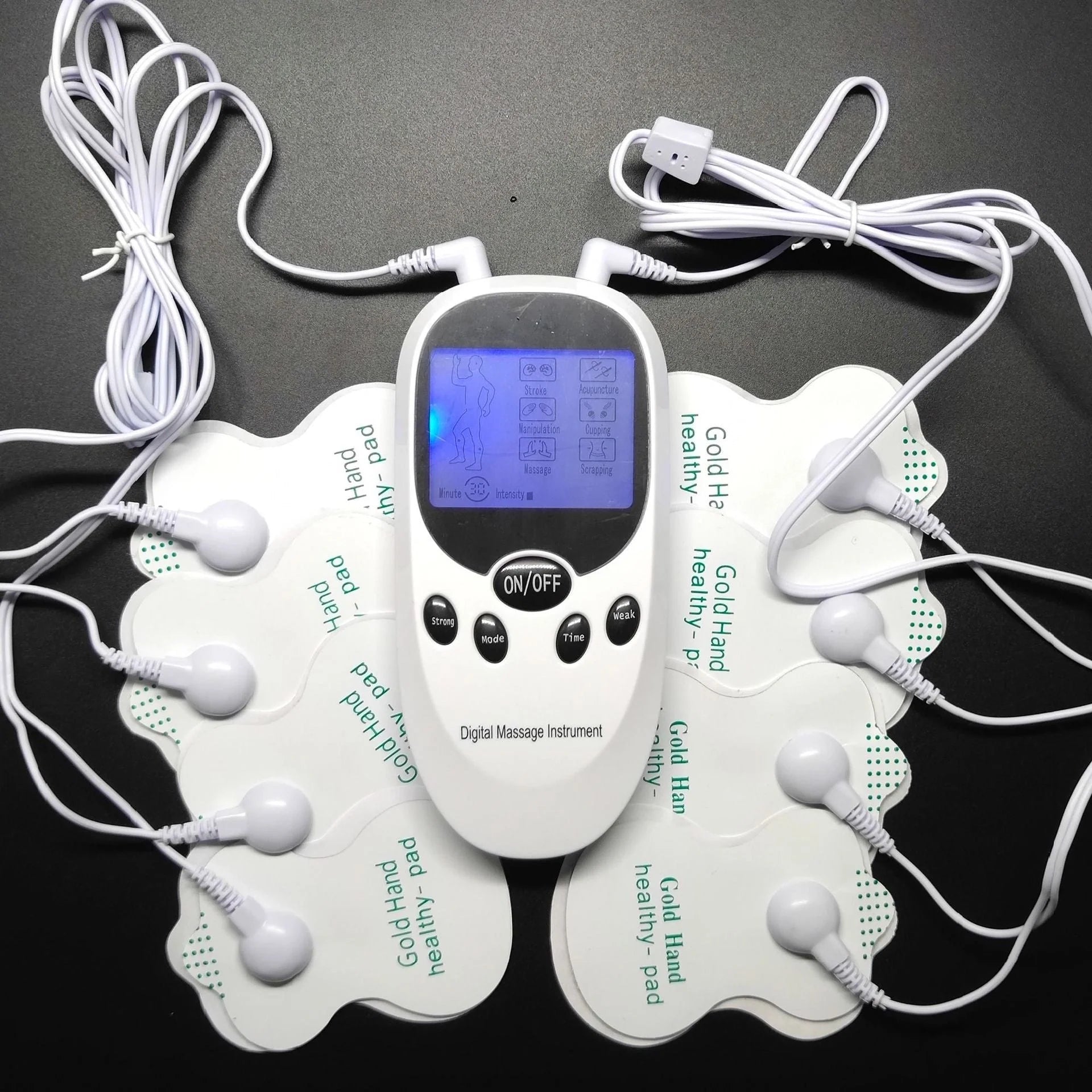 Dual Channel TENS Massager with six stimulation modes for back, neck, and leg pain relief