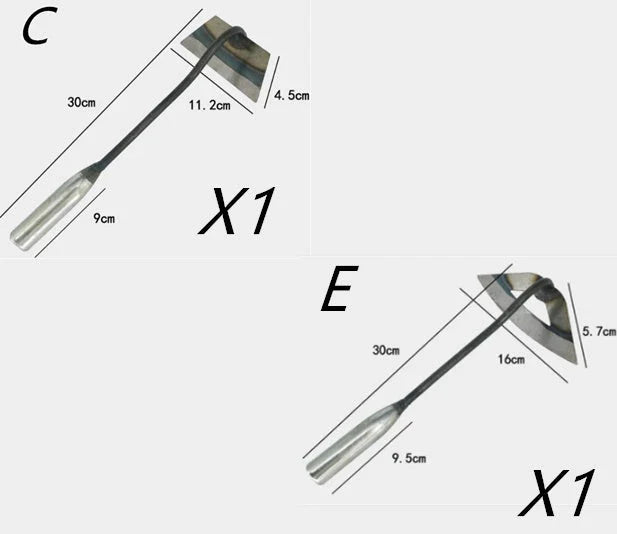 Premium Manganese Steel Garden Hoe - Durable and Versatile Gardening Tool