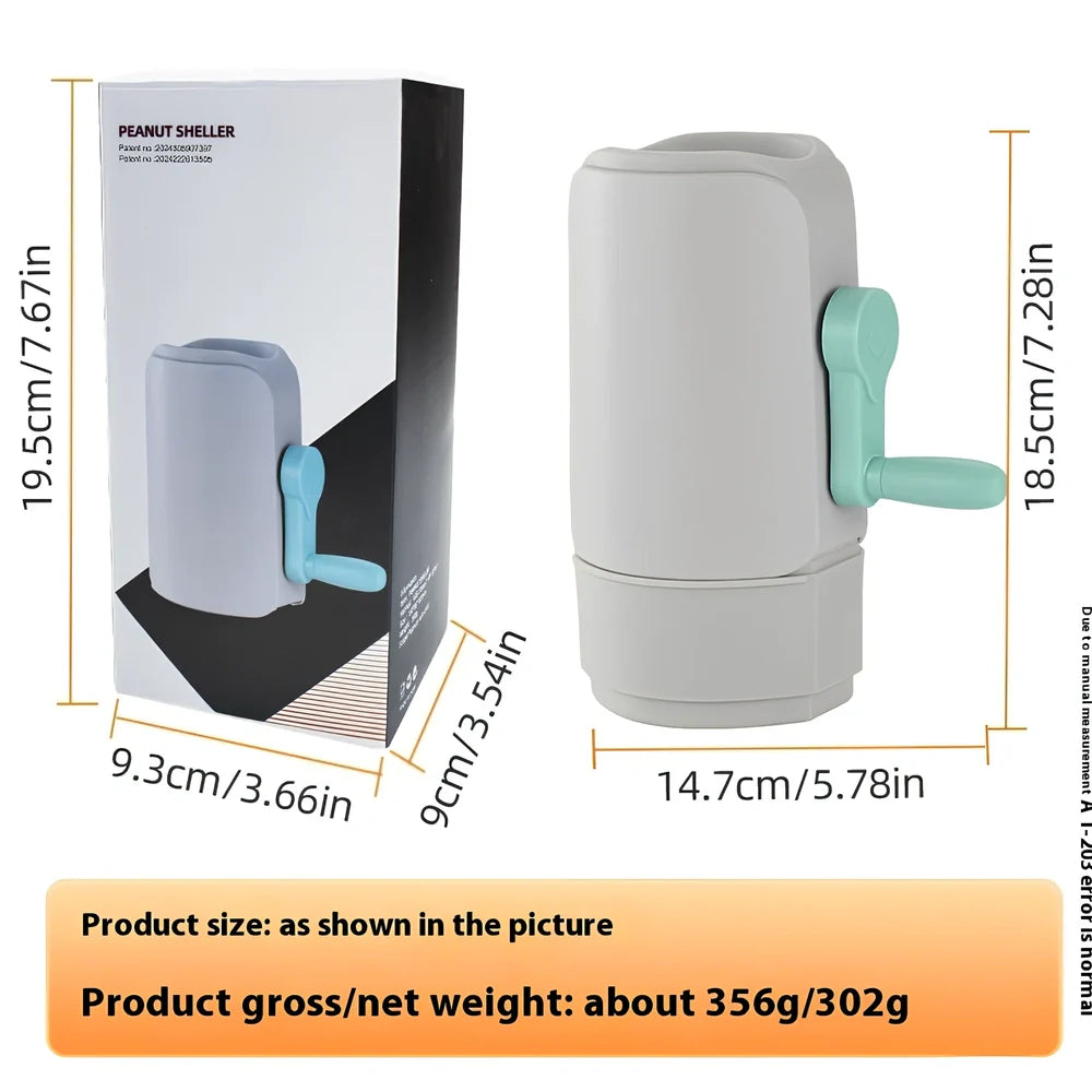 Automatic peanut sheller appliance with ABS plastic housing and compact 15cm design