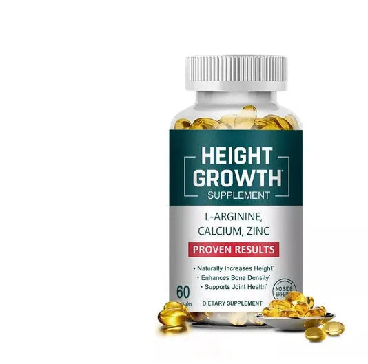 Bottle of edible vitamin soft capsules for adults, 60 tablet pack size.