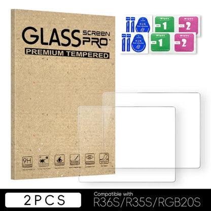 Tempered film for R36S R35S RGB20S handheld game machine, 3.5 inch HD scratch-proof dustproof screen protector