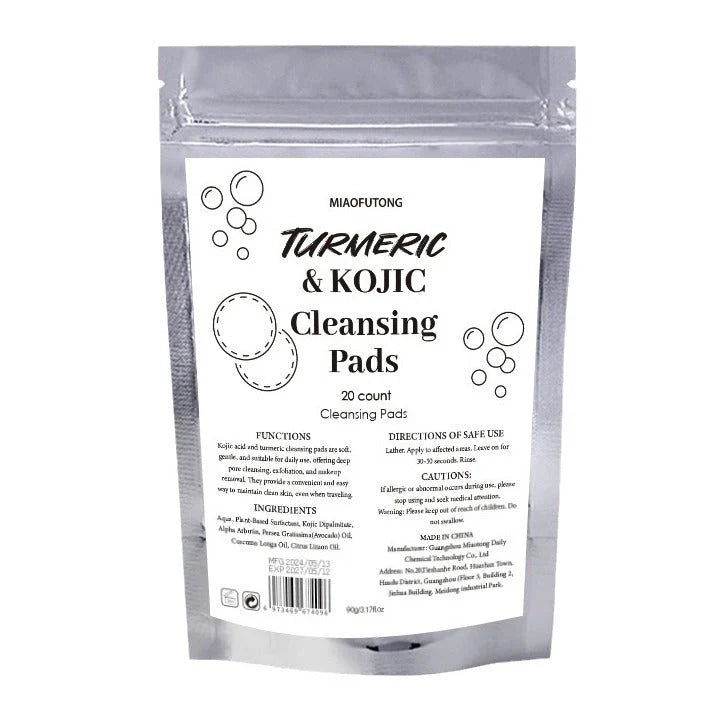 Luxurious Turmeric Cleansing Pads for Deep Pore Purification and Radiant Skin