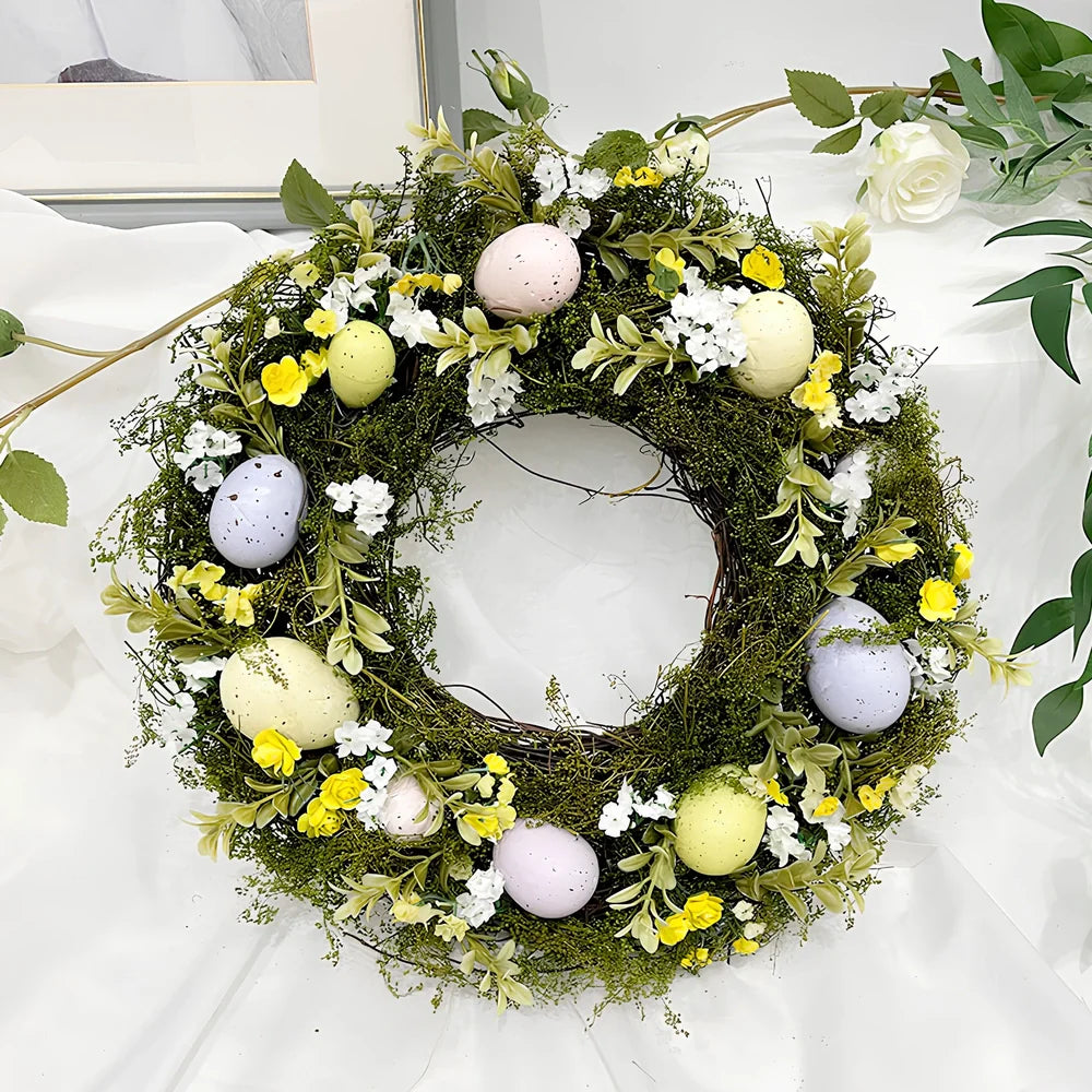 Nordic Easter egg simulation garland measuring 36cm with TPE material construction