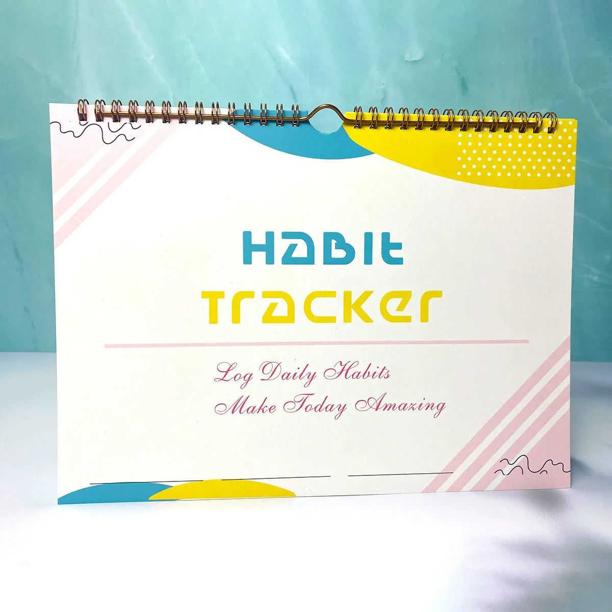 Habit tracking planning book in A4 size with multiple colour options
