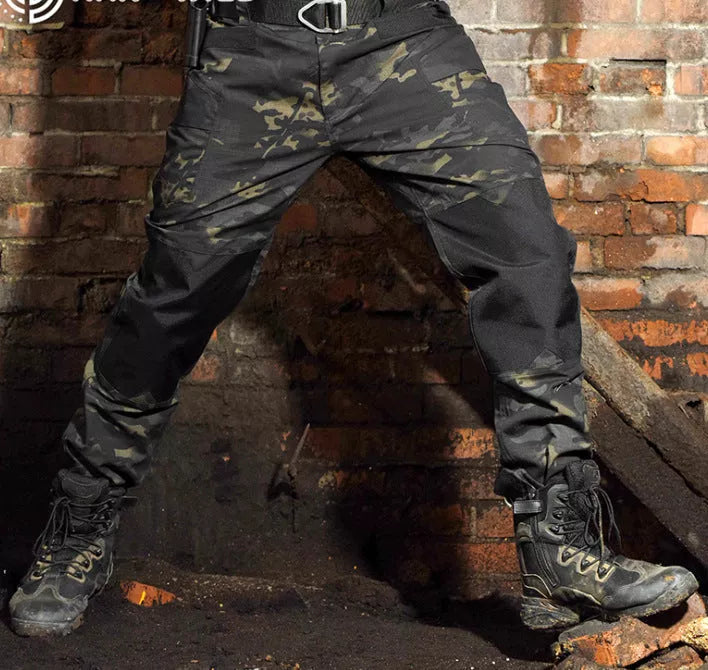 Quartermaster Camouflage Tactical Pants in dark night and CP camouflage patterns