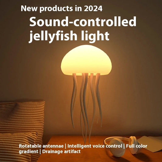 Jellyfish Mood Lamp with Adjustable Tentacles and Vibrant LED Lighting