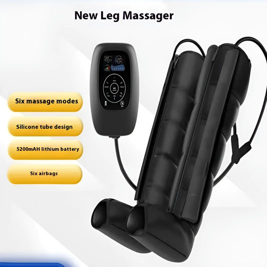 Air wave pressure leg arm and waist massager with handheld remote control
