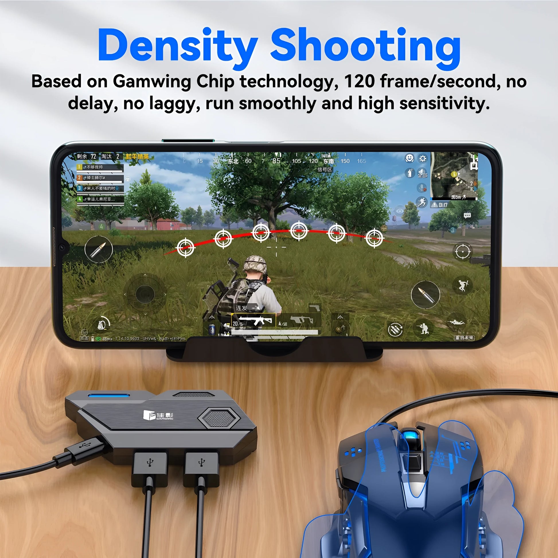 Gamwing Jiaying MIX SE ELITE Pro Chicken Throne keyboard and mouse converter for mobile gaming