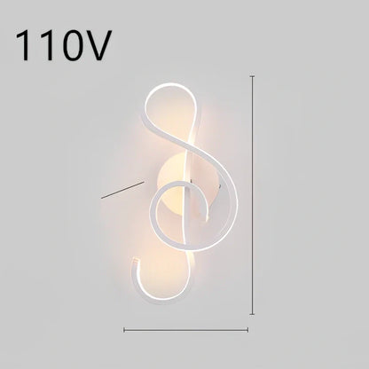 Nordic minimalist LED wall lamp in black with silicone shade, 220V for bedroom bedside use, 30000-hour lifespan