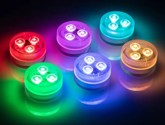 LED waterproof remote control fish tank diving light with 3 beads and 35mm x 18mm size