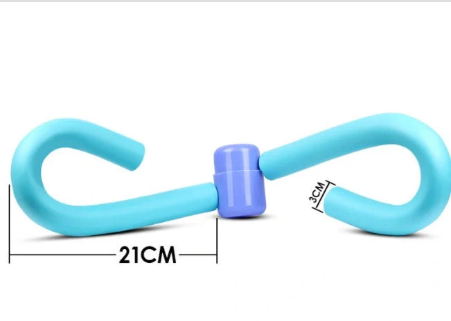 Leg Training Clip in pink, purple, blue, and grey for home workouts