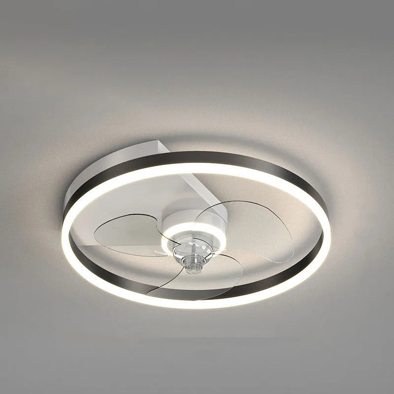 Landi modern Nordic-style LED ceiling lamp with fan for children's rooms, iron construction