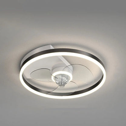 Landi modern Nordic-style LED ceiling lamp with fan for children's rooms, iron construction
