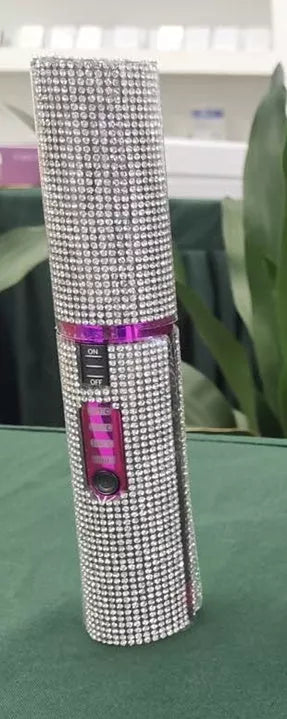 2-In-1 Electric USB Hair Straightening Brush with ceramic coating for healthy styling