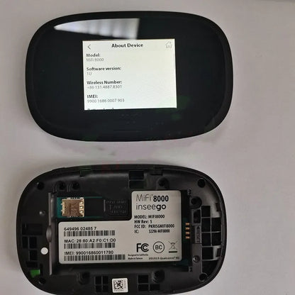 Black Full Network 4G wireless router with compact design measuring 10cm by 20cm by 3cm