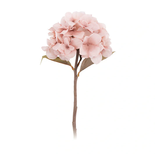 36cm artificial hydrangea branch with 16cm flower head in coffee brown colour