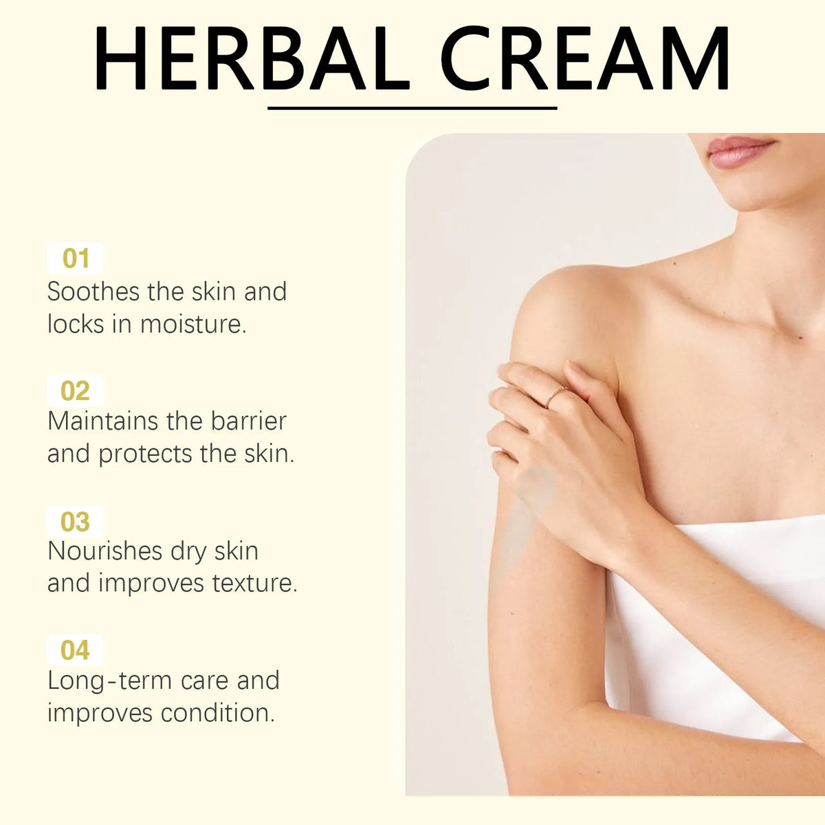 Herbal Soothing Moisturising Cream 15g container with tea tree oil and Centella asiatica