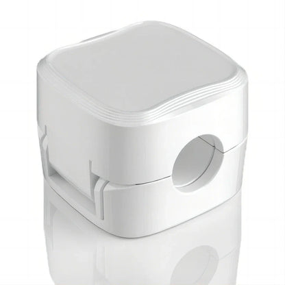 Adjustable Magnetic Cable Organizer for Under Desk - Premium Wire Holder and Manager in White and Black Colors