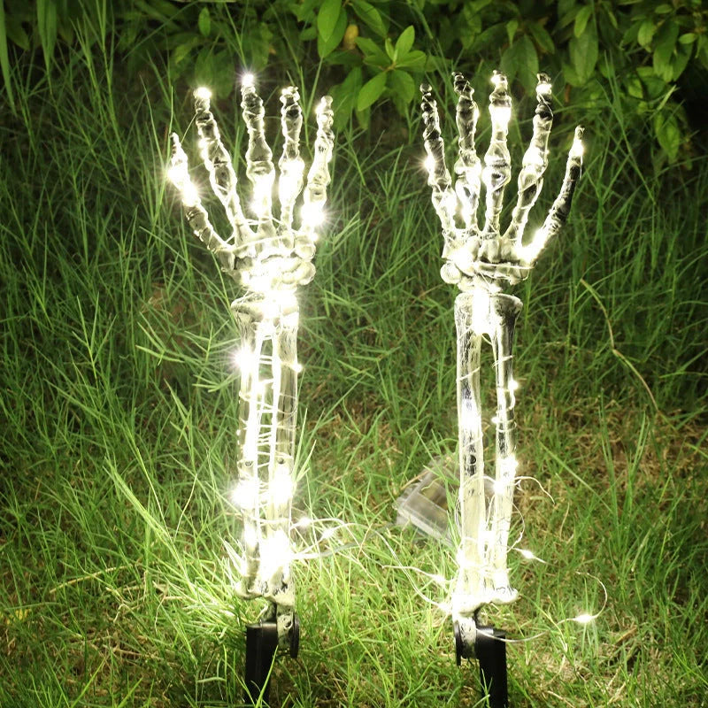 LED light-up skeleton arm hand for Halloween decorations in various colors